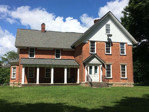 Drake House with blue sky