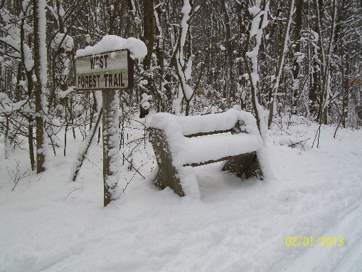 A sign along one of our trails.