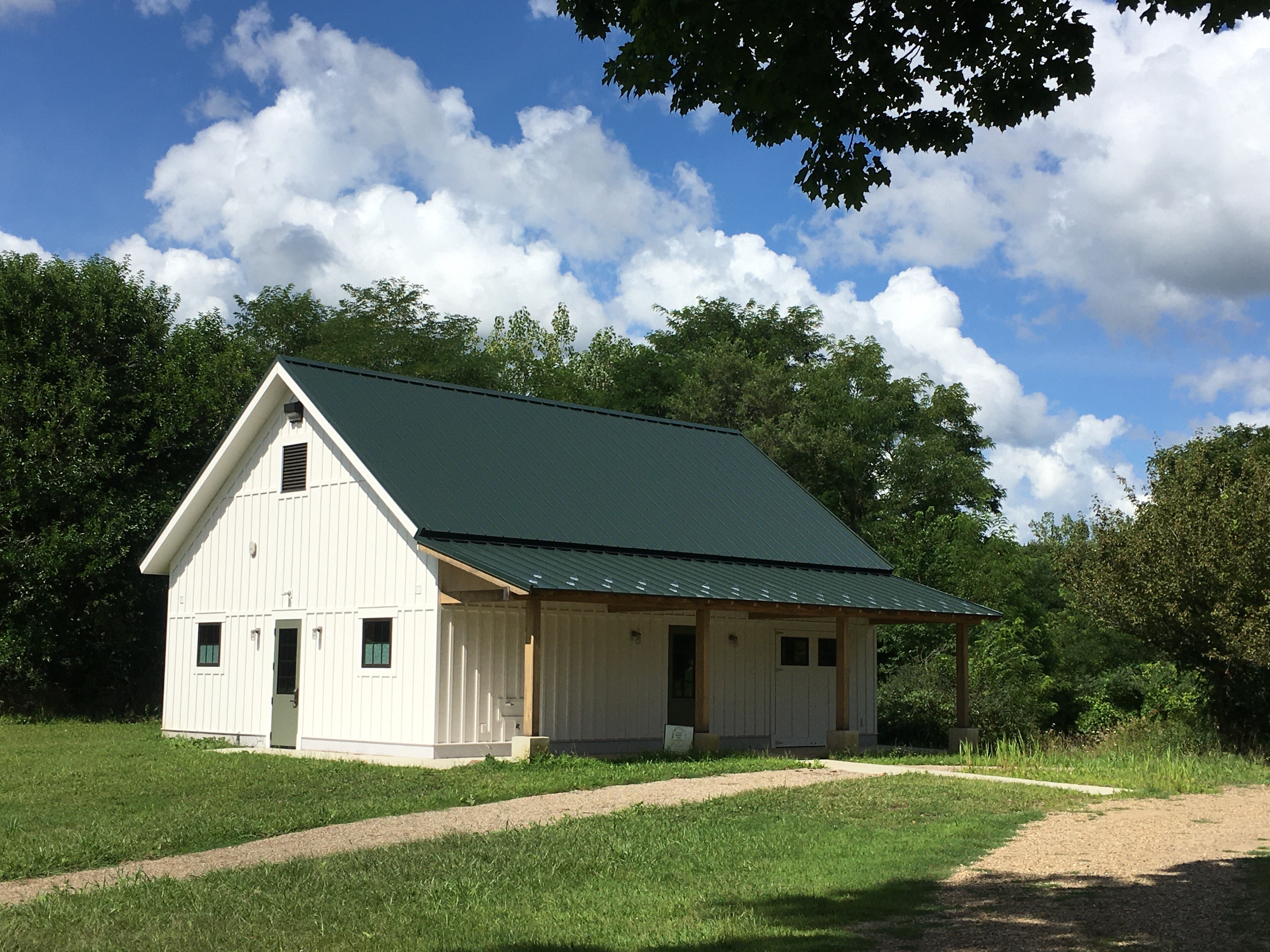 View of carriage barn